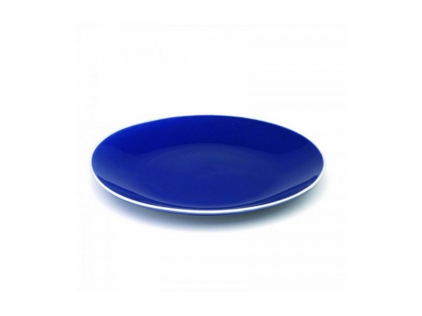 ZAFFERANO S.R.L. Rhapsody in blue, piatto in porcellana blu Ø 27 cm