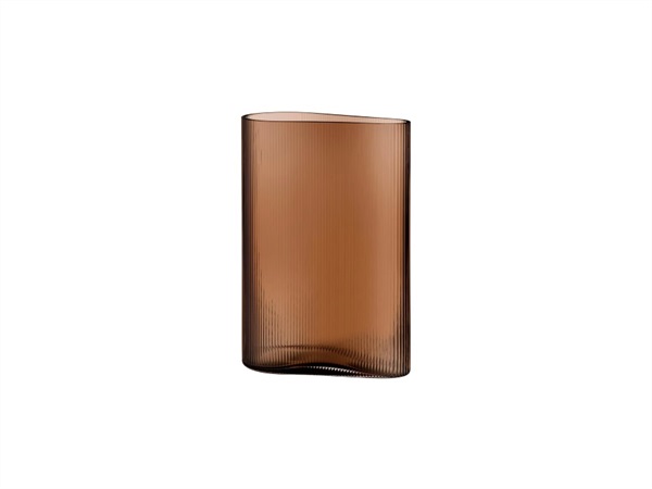 NUDE GLASS Mist, vaso piccolo in vetro caramello 29 cm