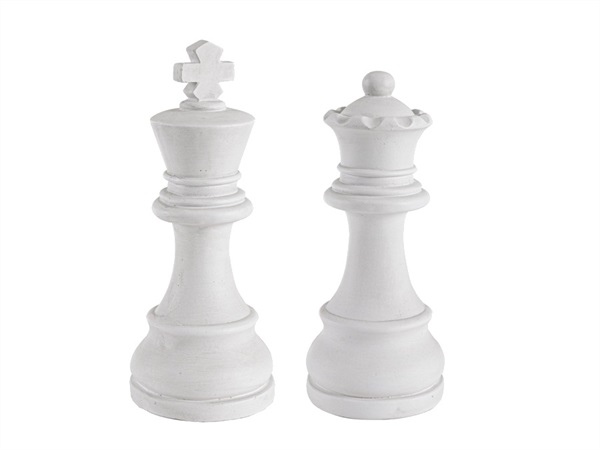 BIZZOTTO Decorazione chess re-regina bianco, assortito