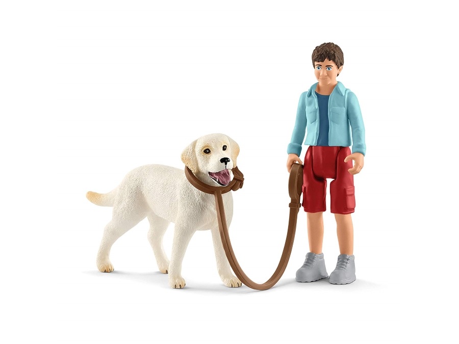 SCHLEICH A spasso con il labrador retriever