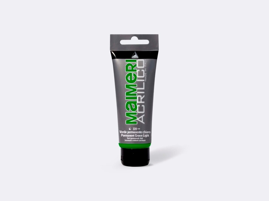 MAIMERI Acrilico polycolor 75 ml - verde permanente chiaro