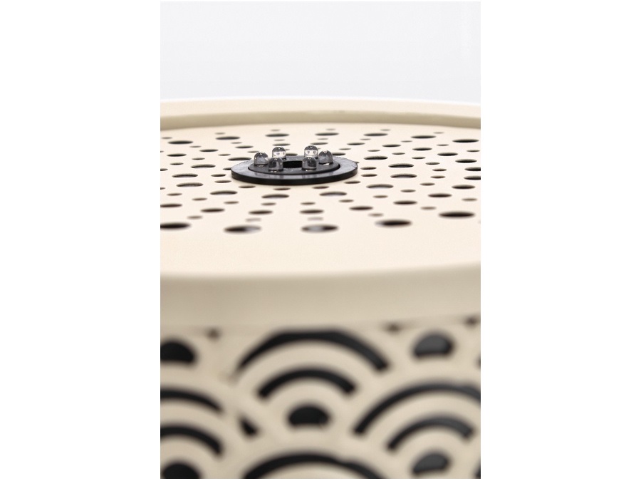 BIZZOTTO Akira, fontana cilindrica con led, beige, Ø30x51,5h cm