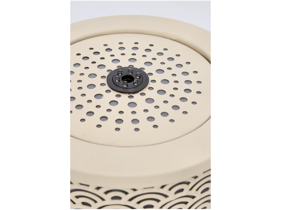 BIZZOTTO Akira, fontana tonda con led, beige, Ø25x23h cm