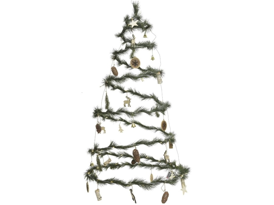 KAEMINGK Albero a spirale con LED bianco caldo a batteria, Ø 58 cm