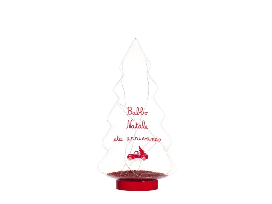 SIMPLE DAY LIVING & LIFESTYLE Albero Babbo Natale sta arrivando - piccolo rosso