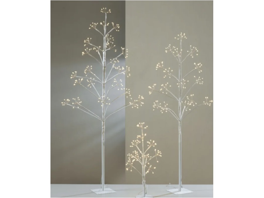 MASCAGNI Albero con luci a led, bianco - MISURA 120 cm