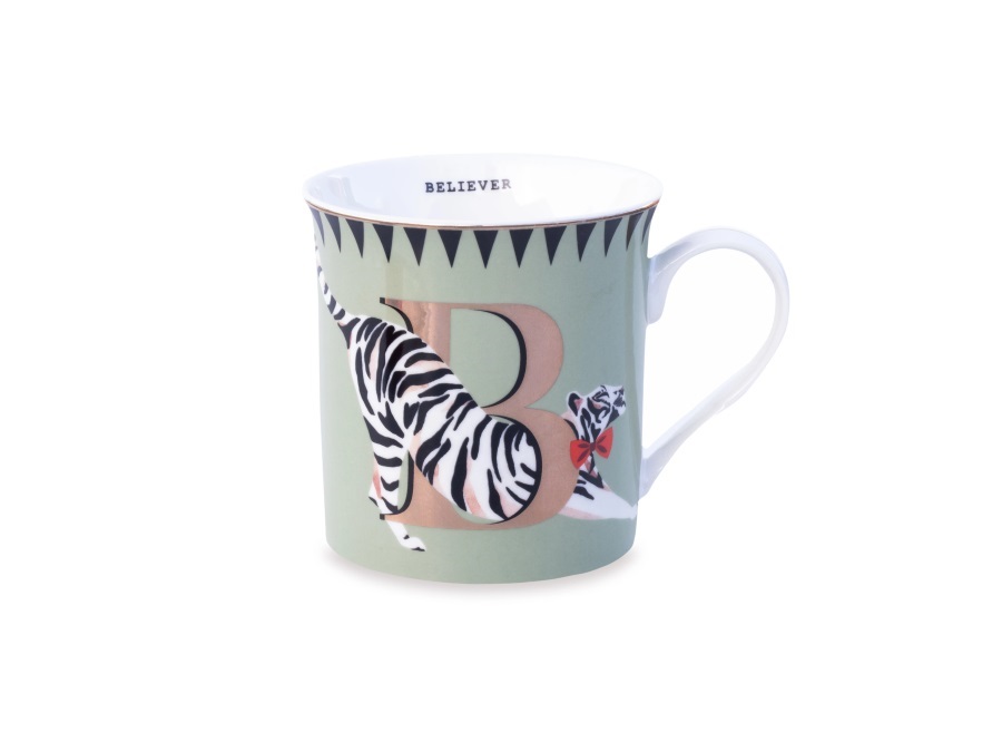 YVONNE ELLEN LONDON Alphabet, mug lettera b - believe