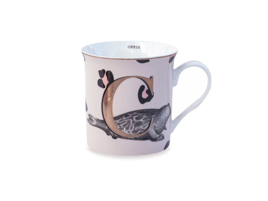 YVONNE ELLEN LONDON Alphabet, mug lettera c - cutie