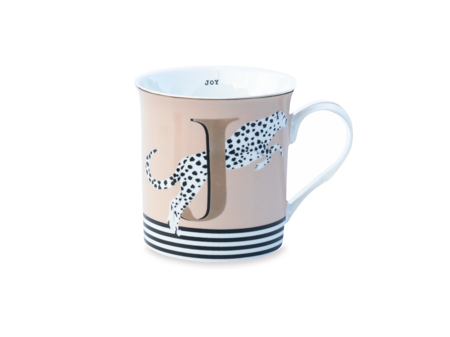 YVONNE ELLEN LONDON Alphabet, mug lettera j - joy