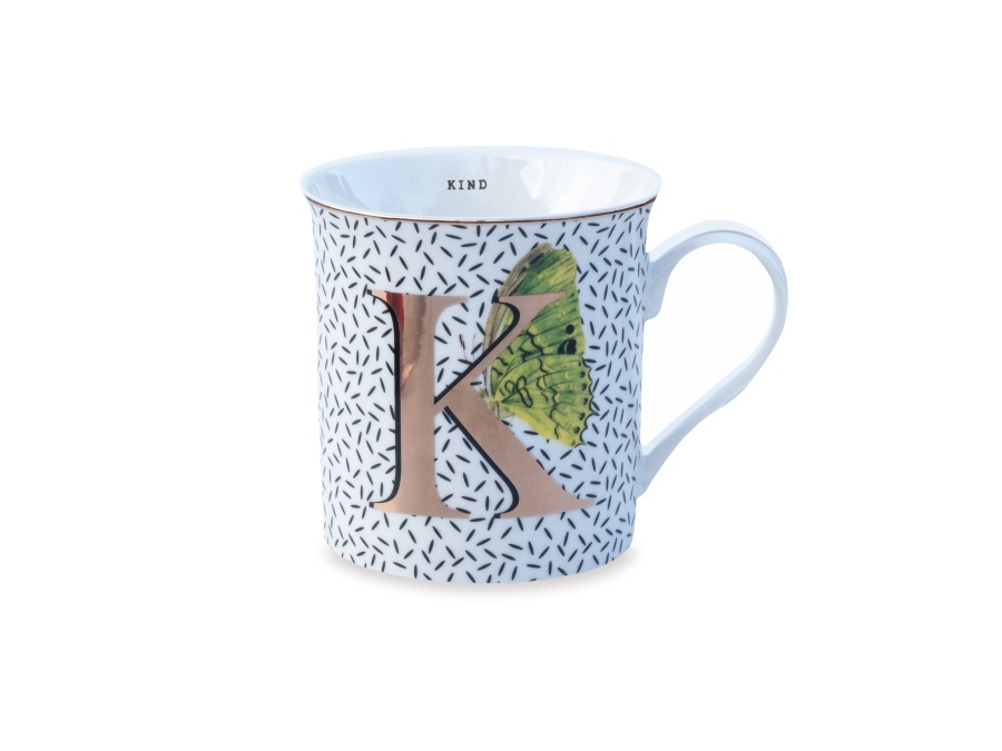 YVONNE ELLEN LONDON Alphabet, mug lettera k - kind