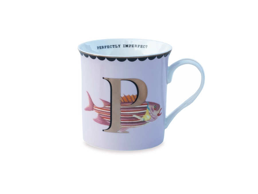 YVONNE ELLEN LONDON Alphabet, mug lettera p - perfectly imperfect