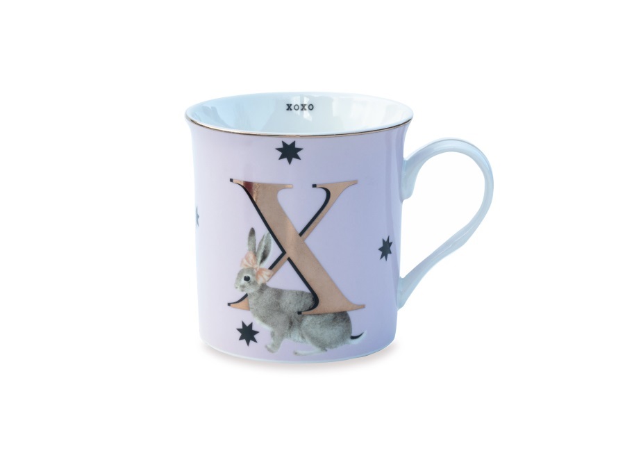 YVONNE ELLEN LONDON Alphabet, mug lettera x - xoxo