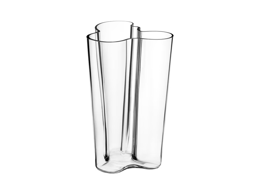 IITTALA Alvar Aalto, vaso trasparente in vetro 251 mm