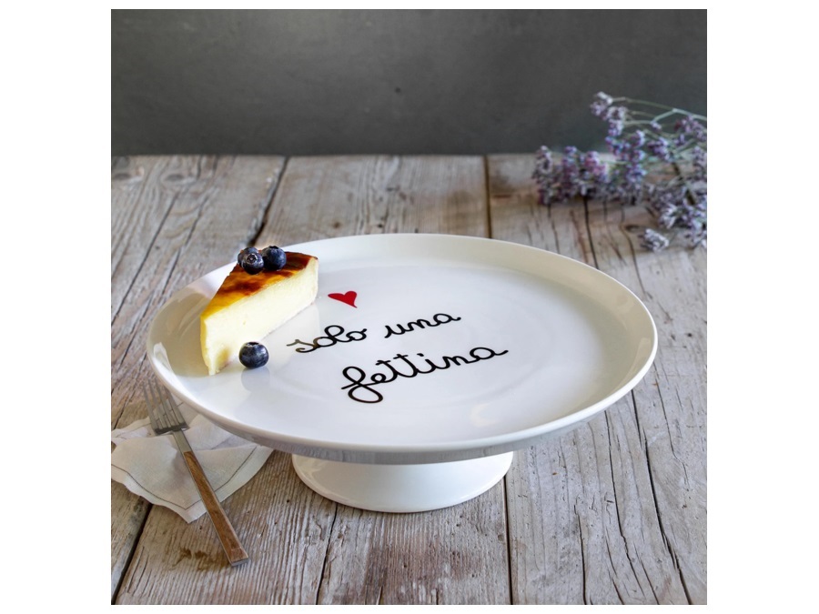SIMPLE DAY LIVING & LIFESTYLE Alzata per dolci e torte in gres - Solo una Fettina