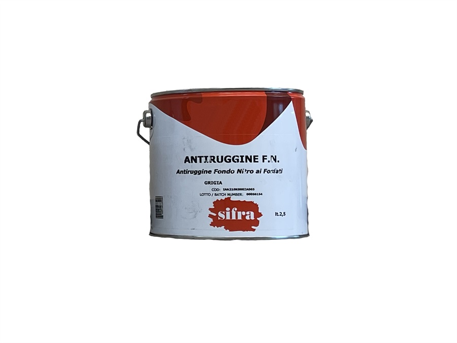 COLORIFICIO SIFRA Antiruggine fondo nitro ai fosfati, grigio, 2,5 lt
