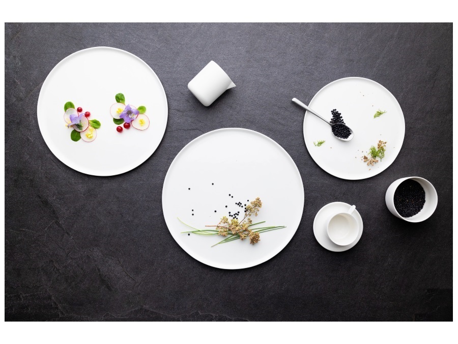 LE COQ Aphros, piatto rotondo bianco - Ø29 cm