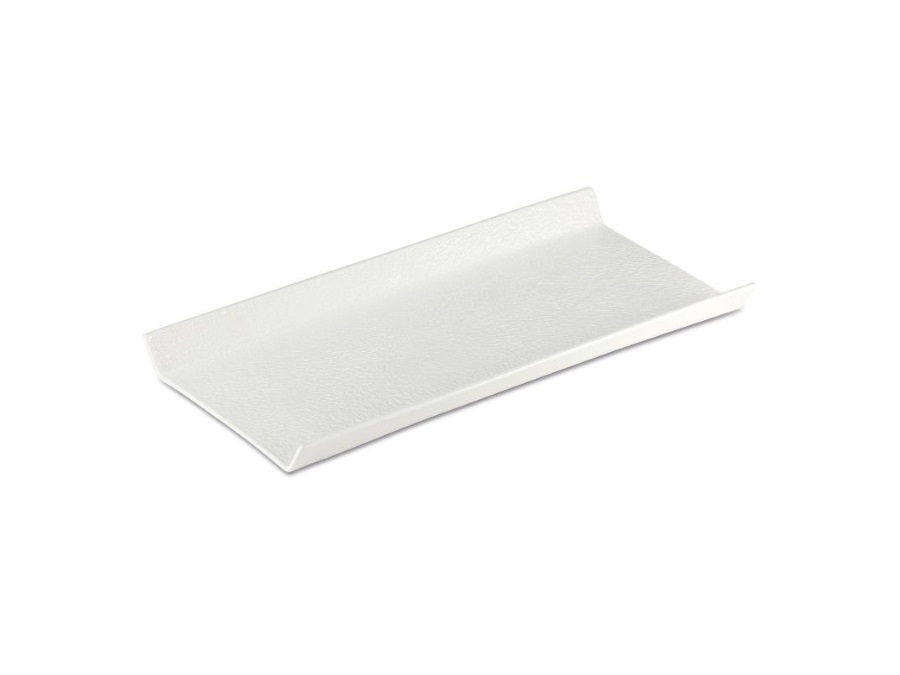 LE COQ Aphros, vassoio gourmet rettangolare bianco - 30,5x15 cm