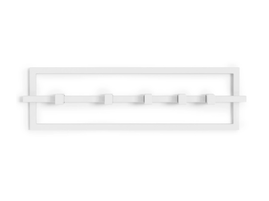 UMBRA APPENDIABITI CUBIKO 5 HOOK, BIANCO