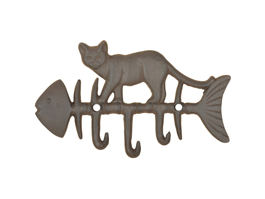 ESSCHERT DESIGN Appendino a Forma di Pesce con Gatto