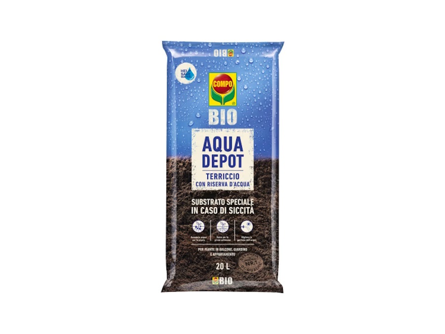 COMPO Aqua Depot Terriccio con Riserva d'Acqua, 20 L
