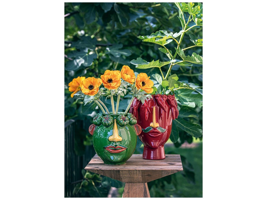 RITUALI DOMESTICI Arciboldo, vaso Ø22,5 cm, rosso