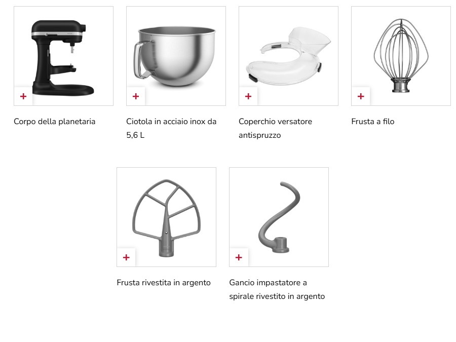 KITCHENAID Artisan, Planetaria con ciotola sollevabile, 5,6 L, nero opaco