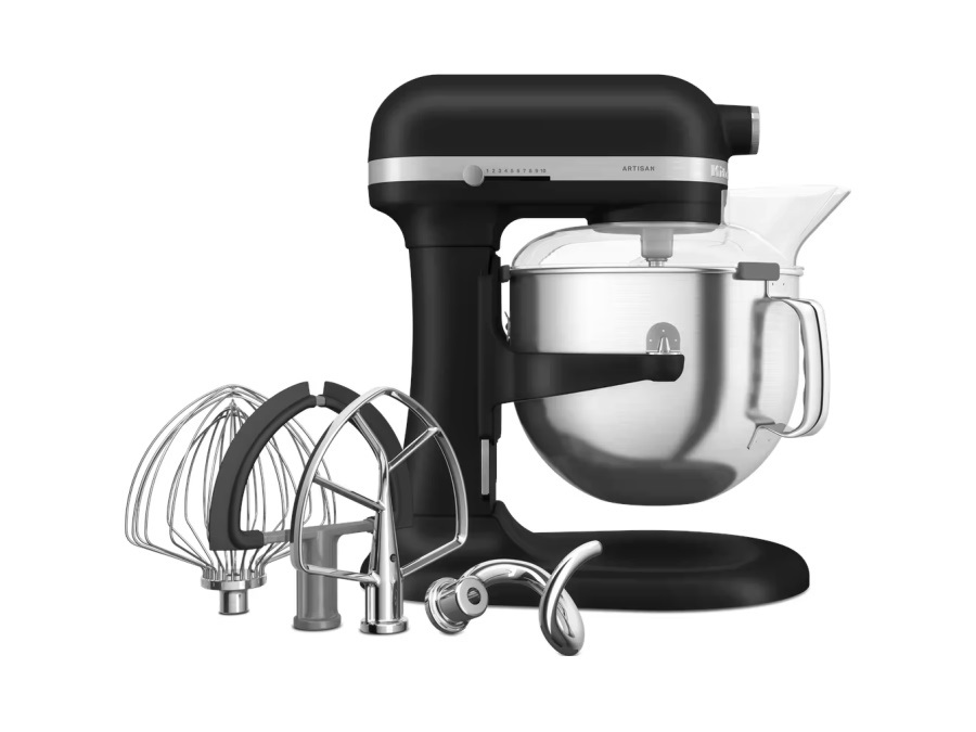 KITCHENAID Artisan, Planetaria con ciotola sollevabile, 6,6 L, Nero Opaco
