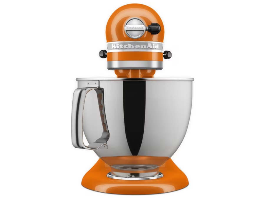 KITCHENAID Artisan, planetaria con testa reclinabile 4,8 Lt, accessori in acciaio inox, honey coty