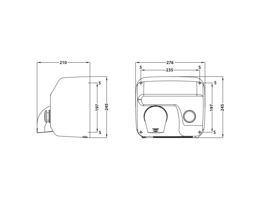 ELICENT Asciugamani antivandalo, manuale, HD300P