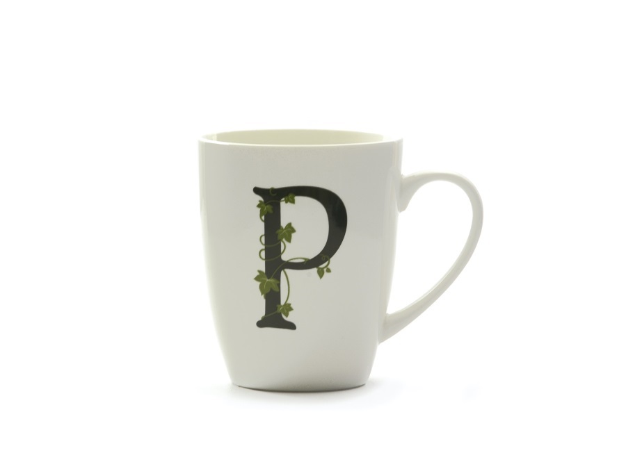 LA PORCELLANA BIANCA Atupertu, mug lettera p 380 cc