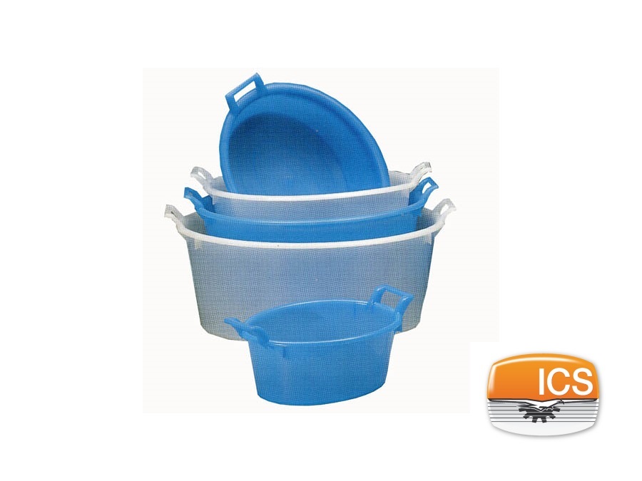 ICS SPA Bagno ovale azzurro in plastica ics