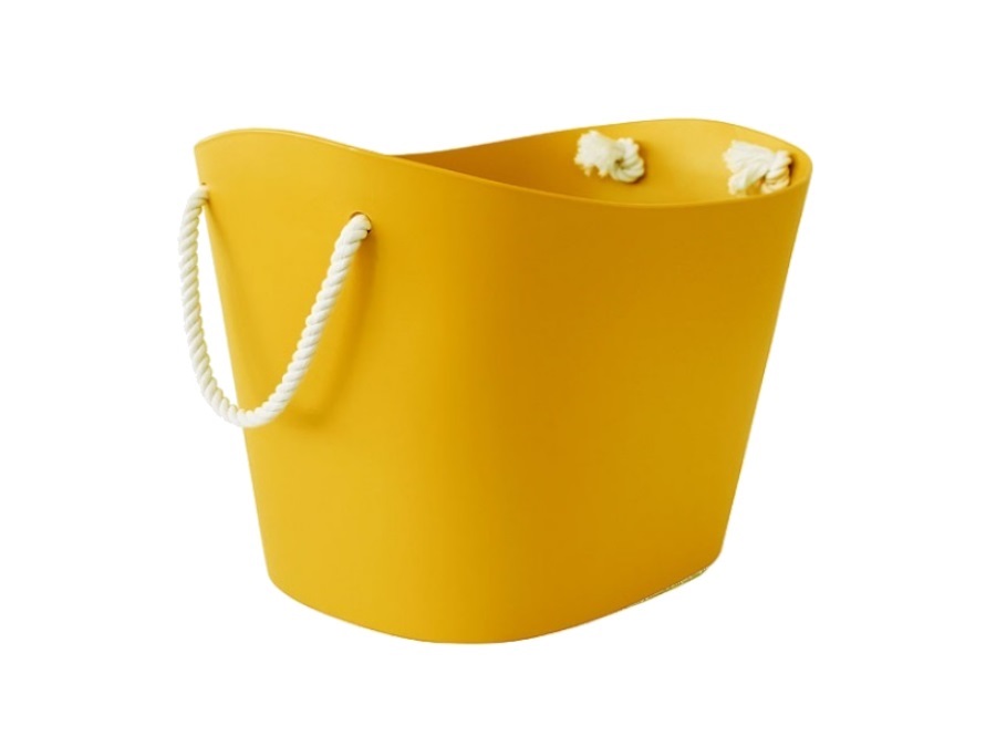 HACHIMAN Balcolore, basket medium, giallo