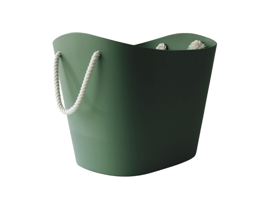 HACHIMAN Balcolore, basket medium, verde