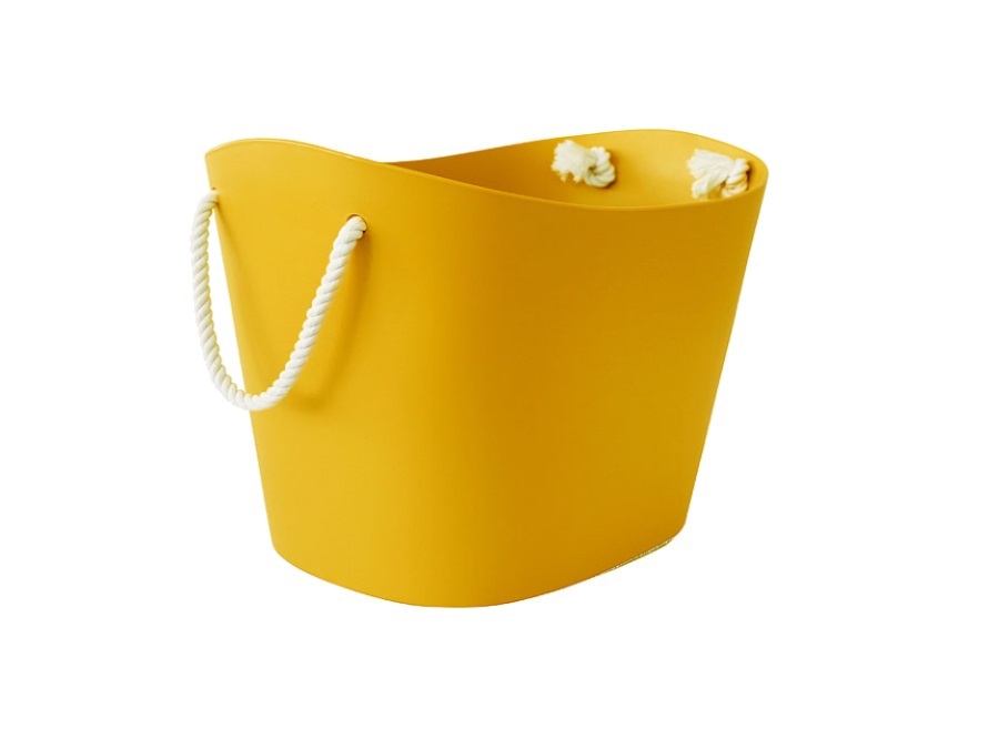 HACHIMAN Balcolore, basket small, giallo