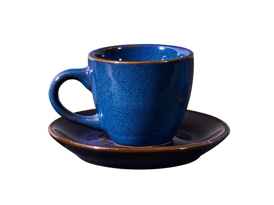 NOVITA' HOME Baltico, Tazzina Caffè con Piattino blue