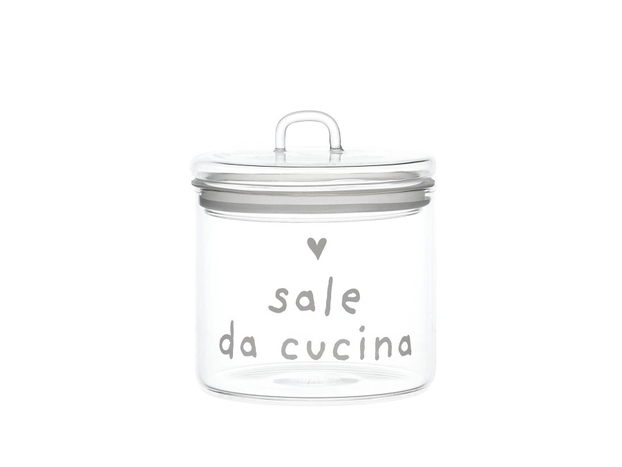 Simple day living & lifestyle barattolo in vetro sale da cucina, ø 12 cm