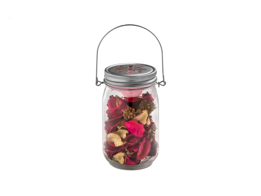 BRANDANI GIFT GROUP S.A.S. BARATTOLO POT POURRI PROFUMATO CON LED IN VETRO