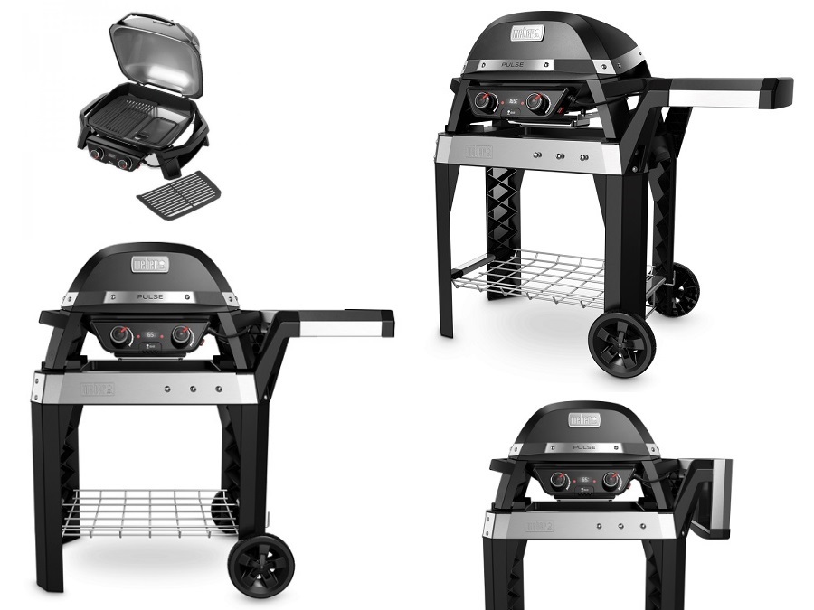 WEBER Barbecue Elettrico Weber PULSE 2000 con CARRELLO