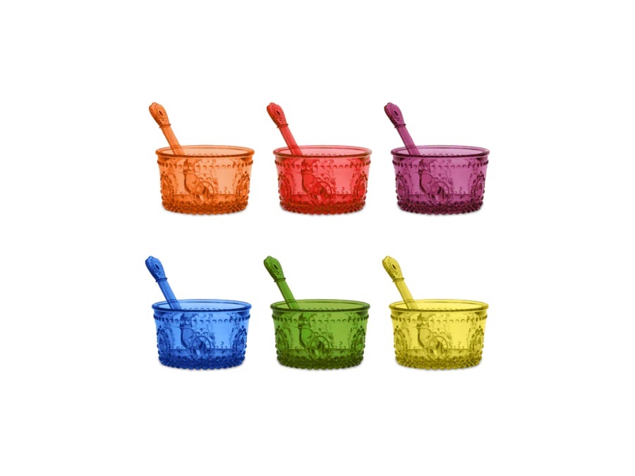 BACI MILANO Baroque & rock anniversary - Set 6 Coppette gelato Colori Assortiti