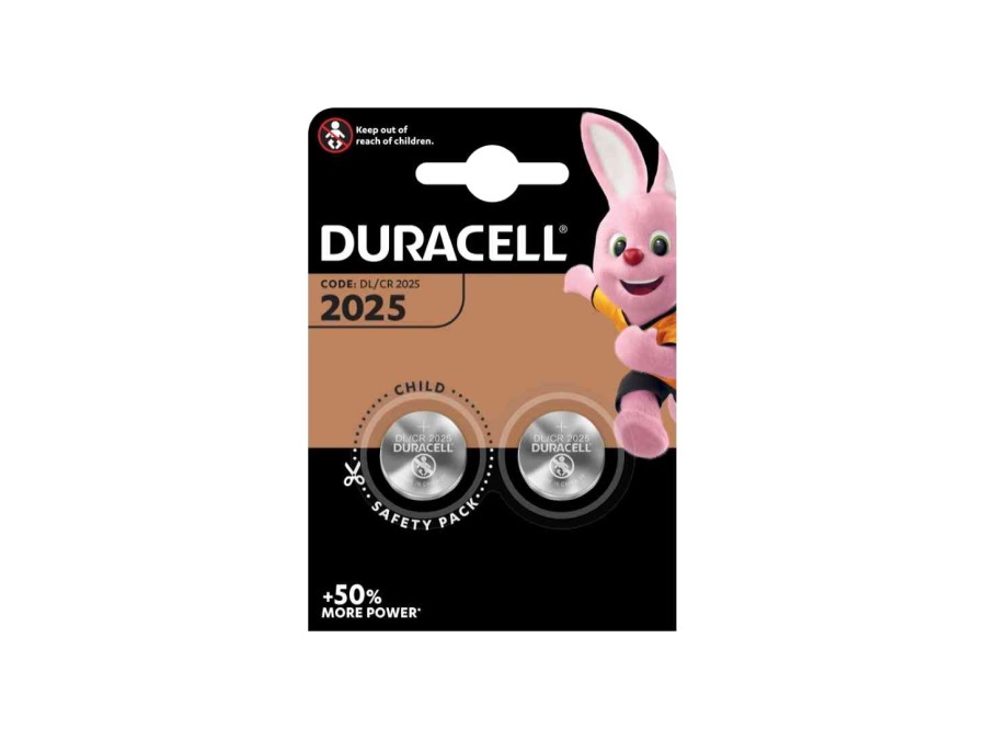 DURACELL Batteria electronics litio, 3V, 2025, 2 pezzi