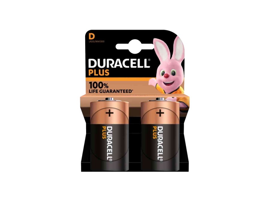 DURACELL Batteria torcia alcalina, 1.5V, MN1300, 2 pezzi