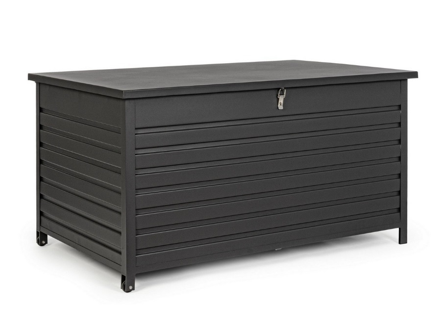 BIZZOTTO Baule portacuscini large con ruote atlantic antracite yk13