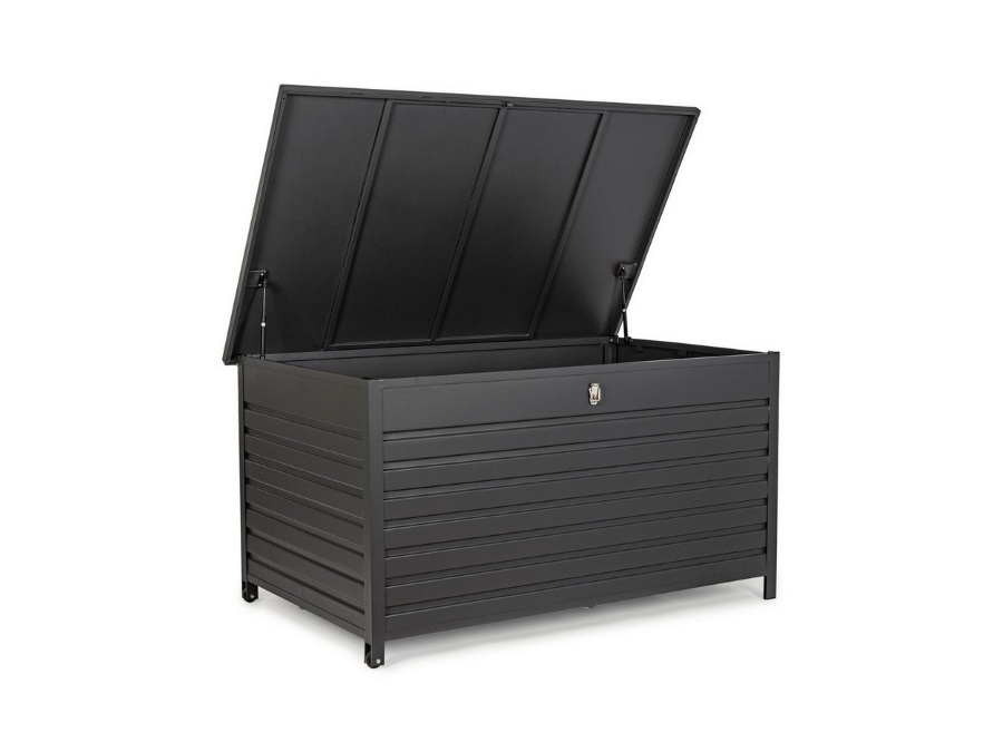 BIZZOTTO Baule portacuscini large con ruote atlantic antracite yk13