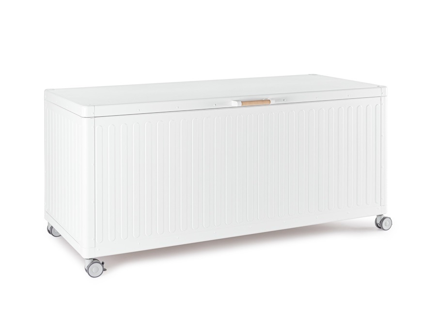 BIZZOTTO Baule portacuscino con ruote ocean bianco