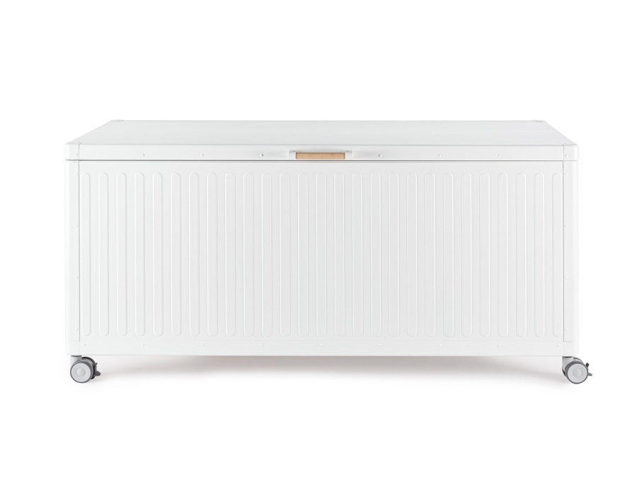 BIZZOTTO Baule portacuscino con ruote ocean bianco