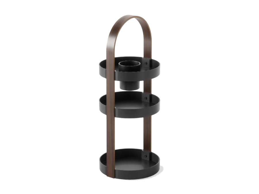 UMBRA Belwood, organizer per cosmetici, nero/noce