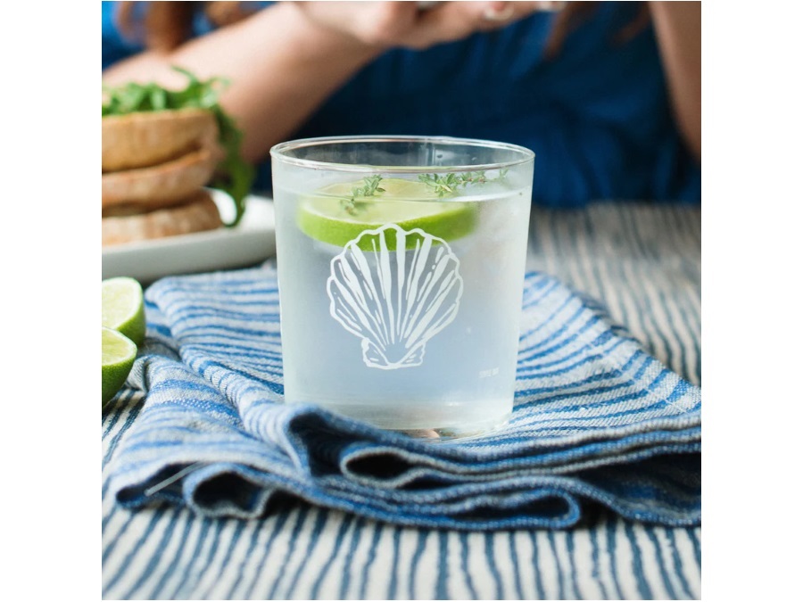 SIMPLE DAY LIVING & LIFESTYLE Bicchiere conchiglie, 35,5 cl