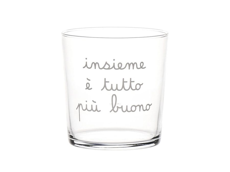 SIMPLE DAY LIVING & LIFESTYLE Bicchiere Insieme è tutto più buono, 35,5 cl