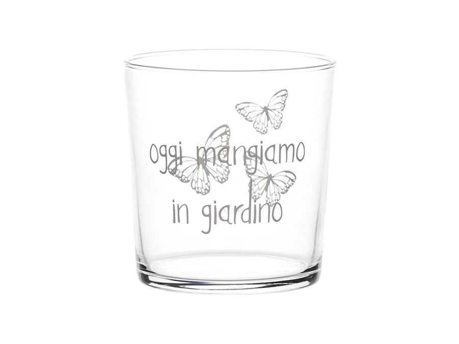 SIMPLE DAY LIVING & LIFESTYLE Bicchiere Mangiare in giardino, 35,5 cl
