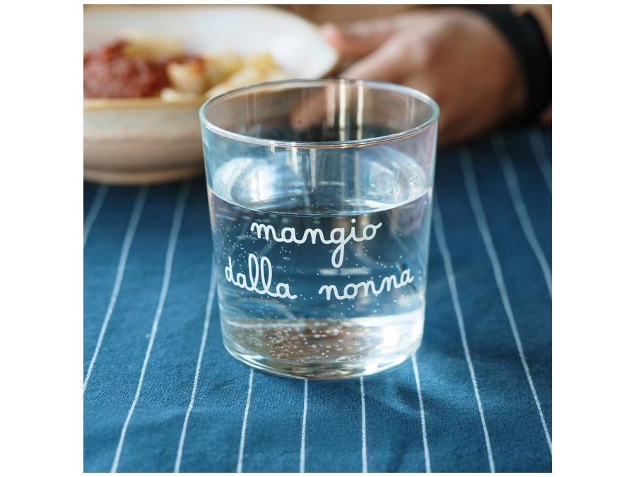 SIMPLE DAY LIVING & LIFESTYLE Bicchiere mangio dalla nonna, 35,5 cl